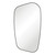 Capriccio Framed Asymmetrical Mirror with Mounting Brackets 650 x 1200mm Matte Black [294431]