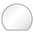 Sunrise Framed Round Mirror with Mounting Brackets 800 x 690mm Matte Black [294303]
