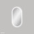 Empire LED Framed Pill Shape Mirror with Dimming Sensor and Demister 450 x 900mm Matte White [294391]