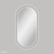 Empire LED Framed Pill Shape Mirror with Dimming Sensor and Demister 600 x 1200mm Matte Black [294400]