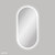 Empire LED Framed Pill Shape Mirror with Dimming Sensor and Demister 600 x 1200mm Matte White [294385]