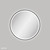 Reba LED Framed Round Mirror with Dimming Sensor & Demister 700mm Diameter Matte Black [294433]