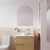 Arch Mirror Pencil Edge 900 x 1050mm 5mm Glass [294291]