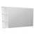 Mirror Cabinet Pencil Edge 1350 x 720 x 150mm 1 x Side Shelf Gloss White [294417]