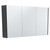 Mirror Cabinet 1200 x 670 x 180mm with Satin Black Side Panels [294222]