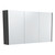 Mirror Cabinet 1200 x 670 x 180mm with Satin Black Side Panels [294222]