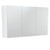 Mirror Cabinet 1200 x 670 x 180mm with Satin White Side Panels [294273]