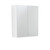 Mirror Cabinet 600 x 670 x 180mm with Satin White Side Panels [294218]