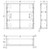 Mirror Cabinet 750 x 670 x 180mm with Satin White Side Panels [294488]