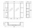 Mirror Cabinet Pencil Edge 900 x 720 x 150mm 2 x Side Shelves Gloss White [294416]