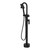 Tono Floor Mounted Bath Mixer with Hand Shower Matte Black [294504]