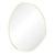 Pebble Framed Asymmetrical Mirror with Mounting Brackets 700 x 920mm Urban Brass [294360]