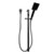 Elba Single Function Rail Hand Shower 3Star 9lpm Matte Black [254615]