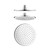 Milan Round Wall Shower Head 3Star 9lpm 300mm Polished Chrome [254826]