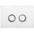 Pneumatic Flat Button Matte Chrome [198363]
