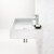 Teo 600 Wall Basin White 1 Tap Hole [137145]