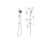 Mecca Shower Rail with Air Shower II Brushed Gold [289724]