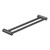 Mecca Care 25mm Grab Double Towel Rail 600mm Gunmetal [293145]