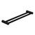Mecca Care 25mm Grab Double Towel Rail 600mm Matte Black [293140]