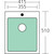 Apollo Standard Single Bowl Sink 415mm x 510mm 1 Tap Hole [137814]