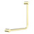 Mecca Care 32mm Ambulant 90Degree Bent Tube 450 X 450mm Brushed Gold [293167]