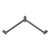 Mecca Care 32mm Wrap Around Corner Grab Rail 600 X 600mm Gunmetal [293152]