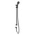 Mecca Care 25mm Grab Rail and Adjustable Shower Rail Set 900mm Matte Black [293296]