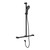Mecca Care 32mm T Bar Grab Rail and Adjustable Shower Set 1100 x 750mm Matte Black [293220]