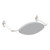 Mecca Care DDA Toilet Backrest Brushed Nickel [293316]