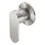 Ecco Shower Mixer Round Back Plate Brushed Nickel [293588]