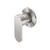 Ecco Shower Mixer Round Back Plate Brushed Nickel [293588]
