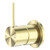 Mecca Shower Mixer 60mm Handle Up Plate Brushed Gold [293646]
