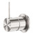 Mecca Shower Mixer 60mm Handle Up Plate Brushed Nickel [293647]