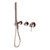 Mecca Shower Mixer Divertor System Separate Back Plate Brushed Bronze [293702]