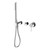 Mecca Shower Mixer Divertor System Separate Back Plate Chrome [293731]