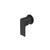 Bianca Shower Mixer with 80mm Round Plate Matte Black [293708]