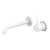 Mecca Wall Basin/Bath Mixer Separete Back Plate Handle Up 160mm Matte White [293769]