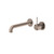Mecca Wall Basin/Bath Mixer Separete Back Plate Handle Up 185mm Brushed Bronze [293781]