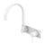 Mecca Wall Basin/Bath Mixer Swivel Spout Matte White [293793]