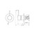 Mecca Shower Mixer Handle Up 80mm Plate Matte White [293850]