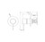Mecca Shower Mixer 80mm Plate Matte White [293890]