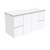 Sarah Bianco Marble 1200 Semi-inset Basin-Top + Fingerpull Gloss White Cabinet Wall-Hung 1TH [165877]
