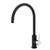 Kaya Gooseneck Sink Mixer Pin Lever Matte Black with Chrome Handle [201690]