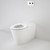 Care 800 Cleanflush® Wall Faced Invisi Series II® Toilet Suite w/Caravelle Care Single Flap Seat White 4Star [137909]