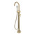 Kaya Floor Standing Gooseneck Bath Mixer with Hand Shower PVD Urban Finish 3Star [201579]