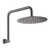 Kaya Gooseneck Shower Arm Set 3Star 9lpm PVD Gun Metal [201919]