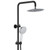 Kaya Rail Twin Shower 3Star 9lpm Electroplated Matte Black with Polished Chrome Head [201944]