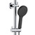 Kaya Rail Twin Shower 3Star 9lpm Polished Chrome with Electroplated Matte Black Head [201948]