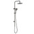 Kaya Rail Twin Shower 9lpm PVD Brushed Gunmetal 3Star [201949]