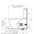 Care 800 Cleanflush® Wall Faced Toilet Suite - Pedigree II Care Single Flap Seat - White [137933]